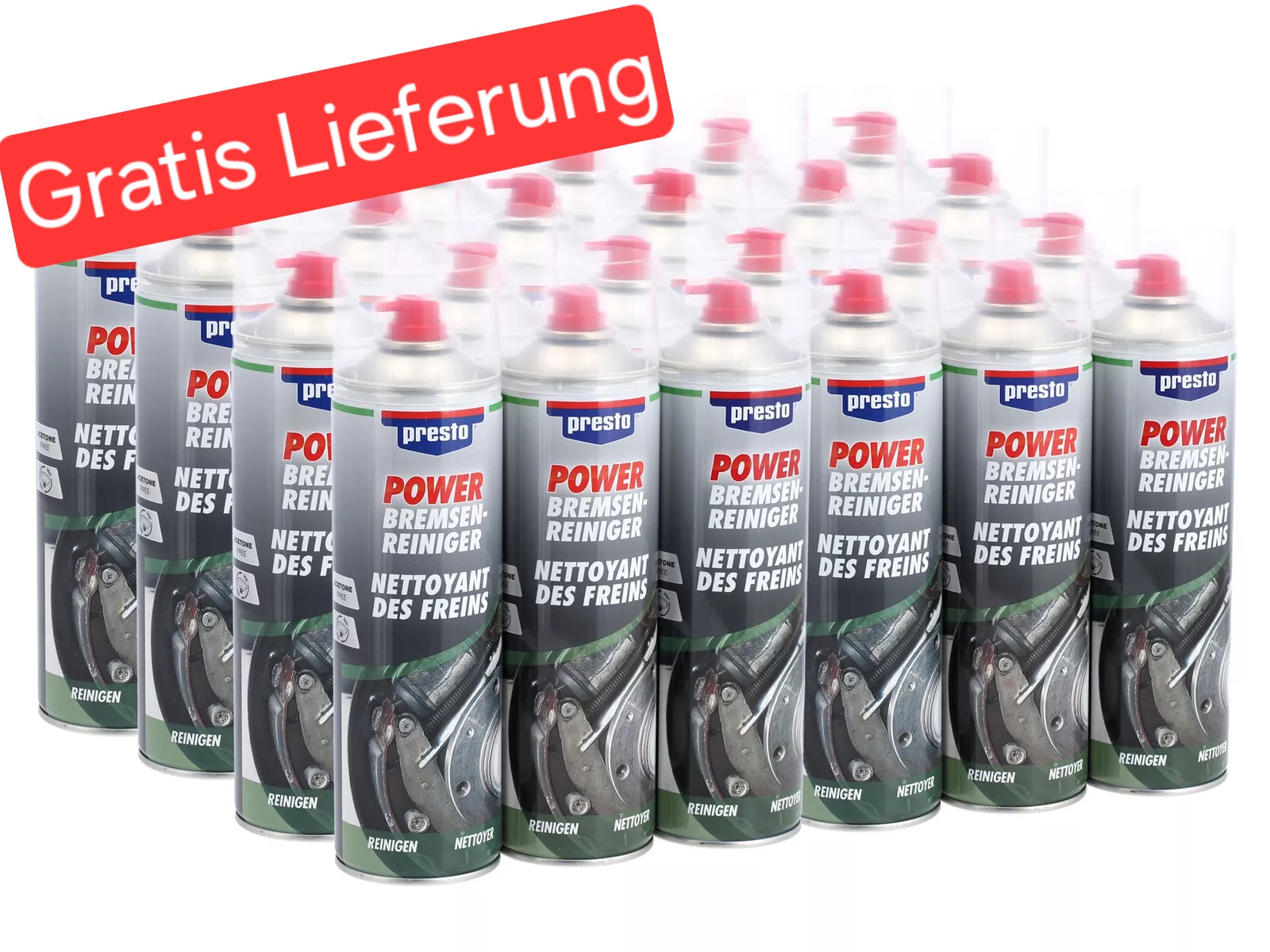 Presto 24x Bremsenreiniger 500ml Spraydose 